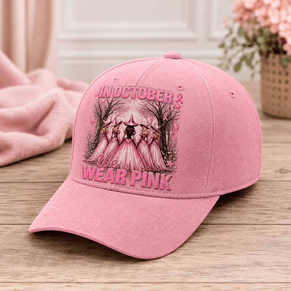 Breast Cancer Awareness Halloween Sisterhood AOP Hat